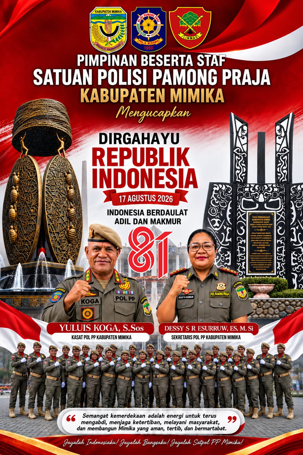 DIRGAHAYU REPUBLIK INDONESIA KE 81 TAHUN